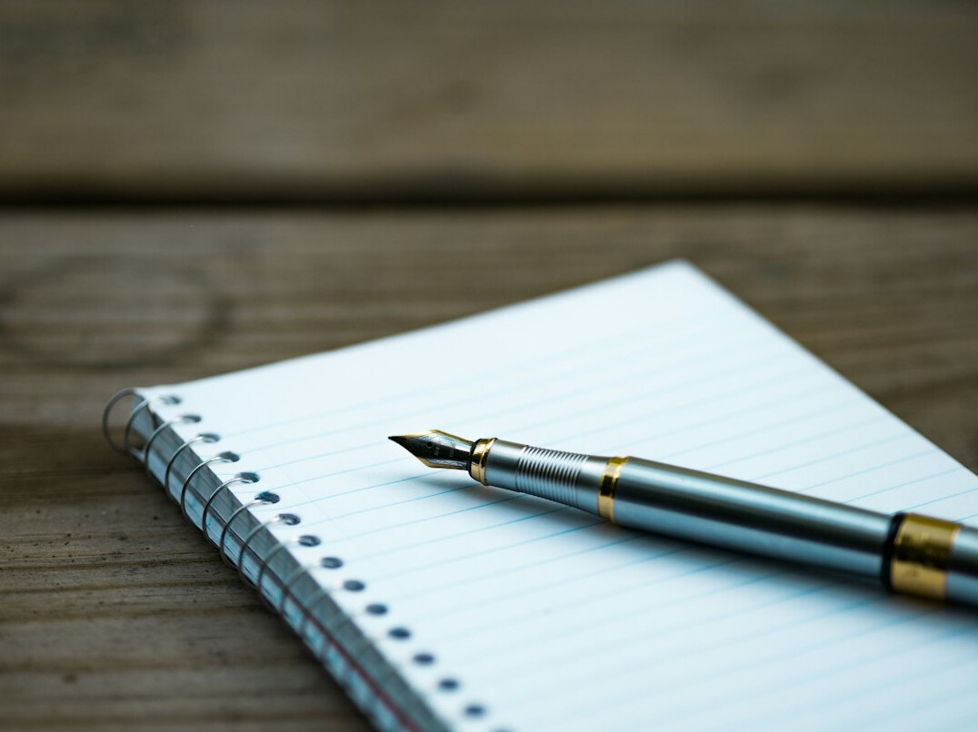 author editing manuscript